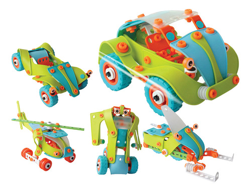 145pcs 5 Em 1 Diy Montagem Brinquedo Para Desmontar Para