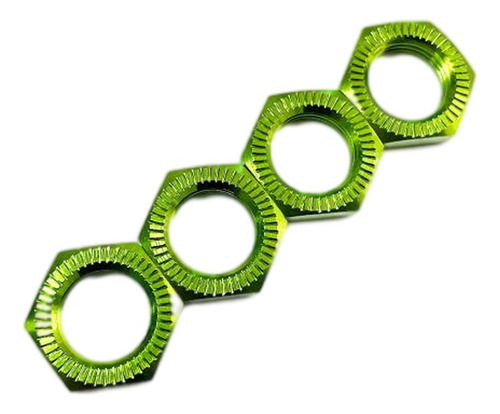 2 Tuerca De Rueda Hexagonal De 17 Mm 1: 8 1: 7 Rc Verde