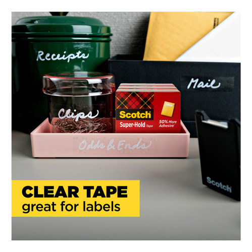 Tape Scotch Superhold, 10 Rollos De 3/4 X 1000 Pulgadas, Tra