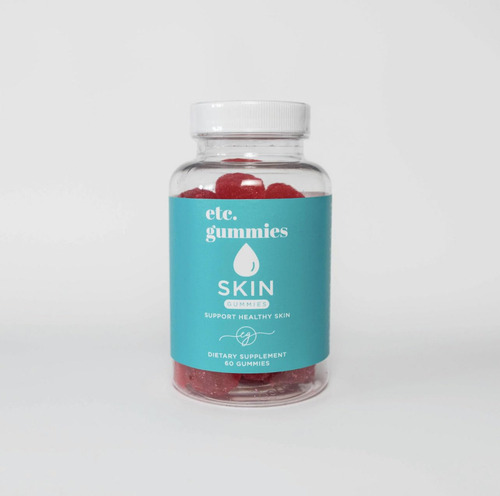 Etc.gummies Piel Sandía (60 Gomitas) Apoya Piel Saludable