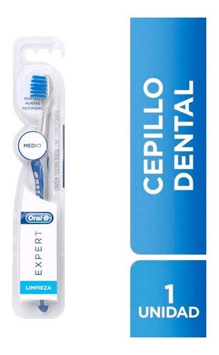 Imagen 1 de 5 de Cepillo Dental Oral B Expert Limpieza Medio X 1 Un