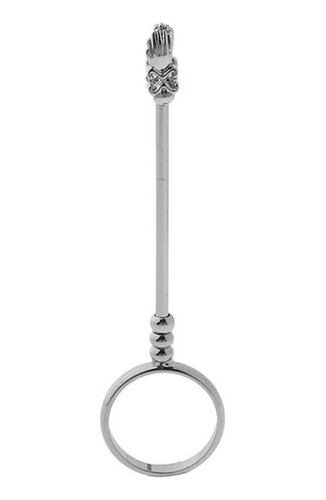 Soporte Con Anillo Para Dama Ideal Para Cigarros, Plateado