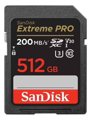 Tarjeta Sandisk Extreme Pro Sdxc Uhs-i 200 Mb/s 512gb