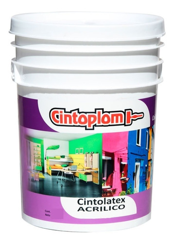 Latex Lavable Interior Exterior Cubritivo Antihongo 20 Lts Color Blanco