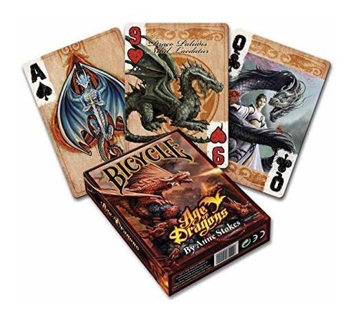 Bicicleta Anne Stokes Edad De Dragones Jugando A Las Cartas