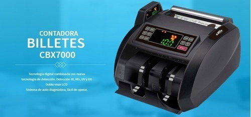 Imagen 3 de 4 de Contadora Maquina Contar Billetes Cifra Cbx7000 Cbx 7000