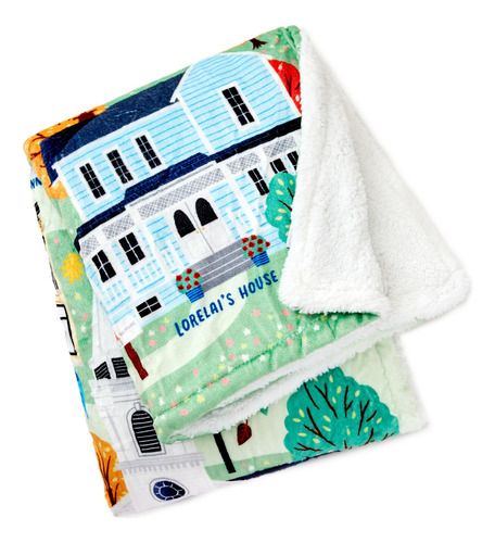 Cobertor Hallmark Gilmore Girls Stars Hollow Map 50x60cm