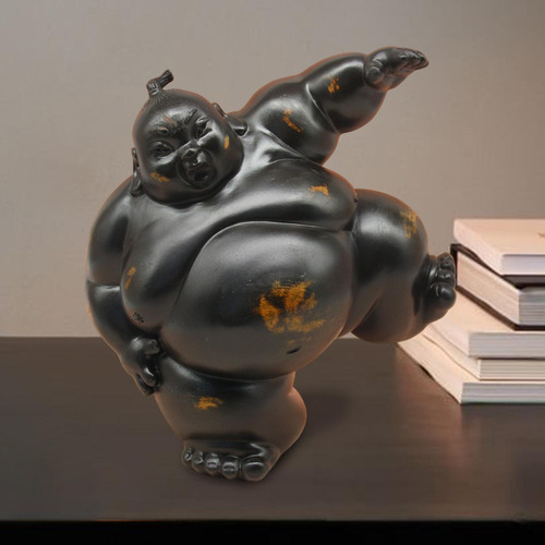 Estatueta De Resina De Sumô, Estátua 25,5x16,5x26cm