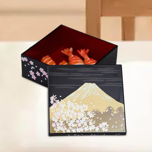 Bandeja Japonesa Para Sushi, Lancheira, Prato 15cmx15cmx6cm