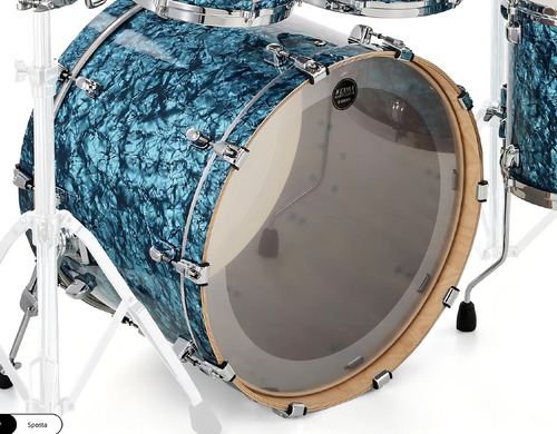 Bateria Tama Starclassic 4 Cuerpos Walnut Birch Bombo 22 Tur Color Turquoise Pearl