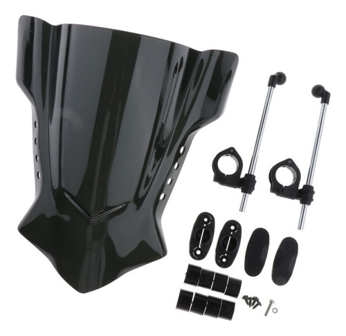 Parabrisas Negro De La Motocicleta Extensión Universal Del