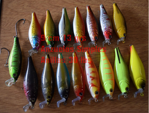 Combo 6 Mojarras Dorado/tarariras (tipo Rapala Shad Rap)