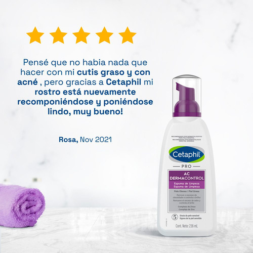Cetaphil Pro Ac Cont Espuma Limpieza 236 Ml
