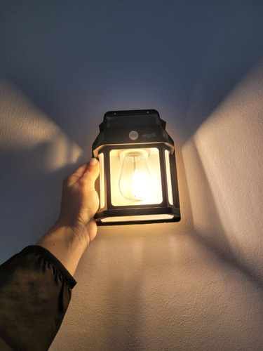 2 Luces Solares Pared Estilo Tungsteno Sensor De Movimiento