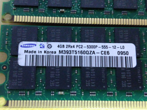 Memoria Servidor Samsung 4gb Pc2 5300p Ddr2 667mhz Ecc Reg