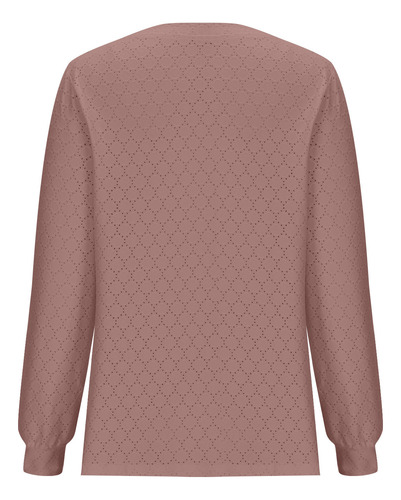 Camiseta Feminina De Manga Comprida Com Decote Em V