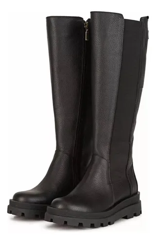 Botas Viamo Prisila Cuero Vacuno Ca a Larga Detalle De Elast
