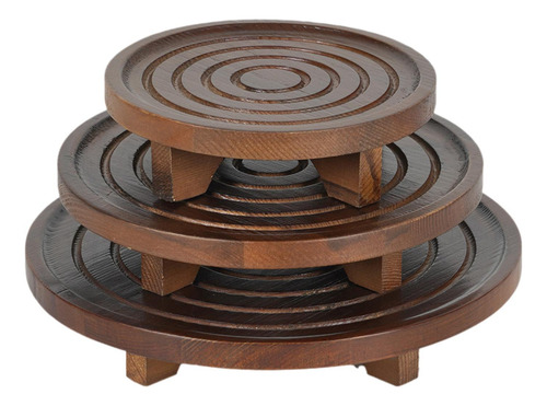3 Piezas Set De Planta Elevador De Soporte De Maceta