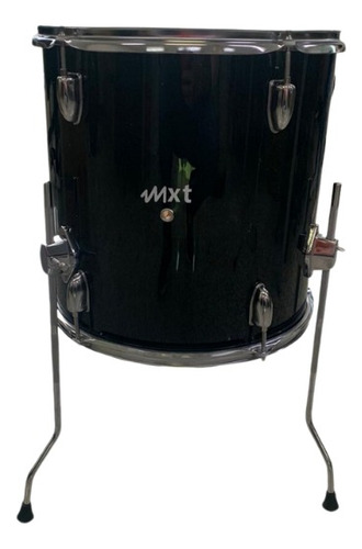 Bateria Acústica Completa Mxt M-B120P Cor Preto