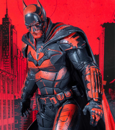 Dc Multiverse Mcfarlane The Batman Negro Rojo Exclusivo 12 | Meses sin  intereses