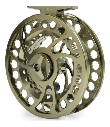 Reel Pesca Con Mosca Tfo Bvk I Green Linea #3/4 Color Verde