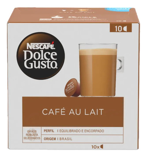 Nescafé Dolce Gusto Café Au Lait 10 Cápsulas