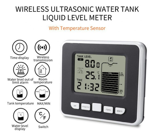 Medidor Ultrasónico De Nivel De Tanque De Agua, Sensor De