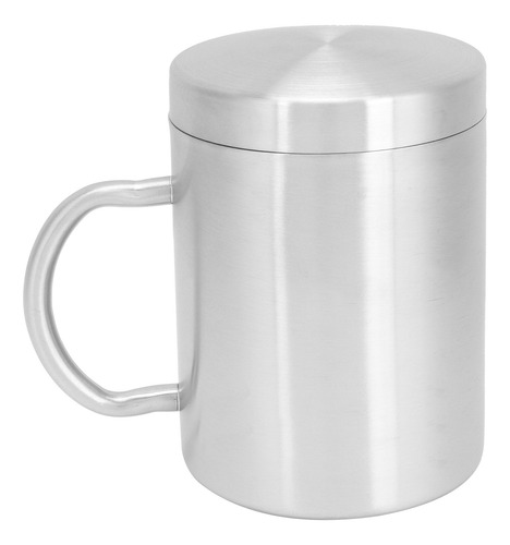 Taza En L Con Tapa De Acero Inoxidable Y Tapa De Doble Capa