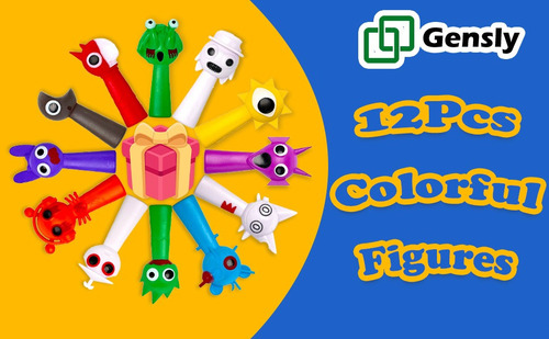 . Kit 12 Incredibox Sprunky Figures Jogo Modelo Presente