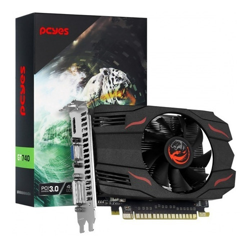 Placa de vídeo Nvidia Pcyes GeForce 700 Series GT 740 PA740GT12804D5FZ 4GB