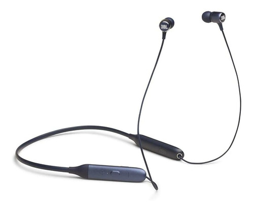 Fone de ouvido intra-auricular sem fio azul JBL Live 220 BT com luz de água