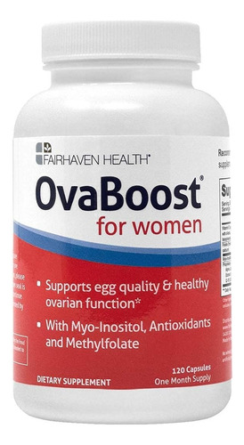 Fairhaven Health Ovaboost For Women Fertilidad 120 Cápsulas Sabor Sin Sabor