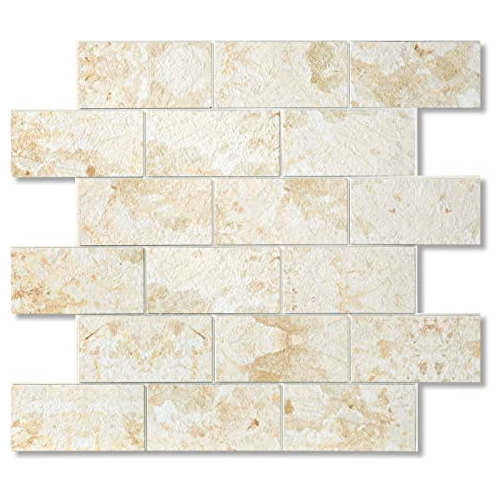 Azulejos De Pared Autoadhesivos Forma De Ladrillo Salpi...