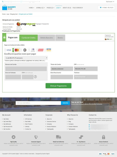 Loja Virtual Completa (vários Modelos Para Vários Comércios)