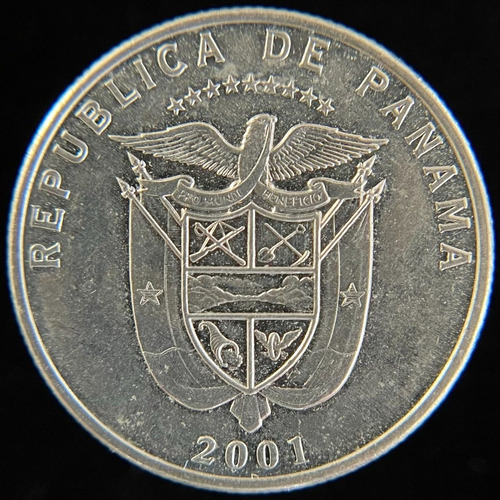 Panama, 1/4 Balboa, 2001. Aunc