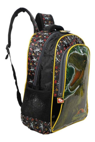 Imagem 5 de 8 de Mochila Escolar Vozz M4029 Dinossauro + Estojo 5 A 10 Anos