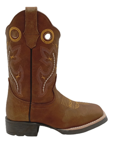 Bota Vaquera Tipo Rodeo Para Niño Richard West Dv300 (22-26)