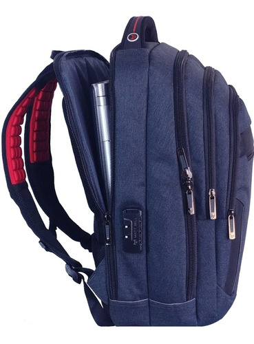 Imagen 3 de 8 de Mochila Laptop Viaje Cabineras Aeropuerto Antirrobo Maleta