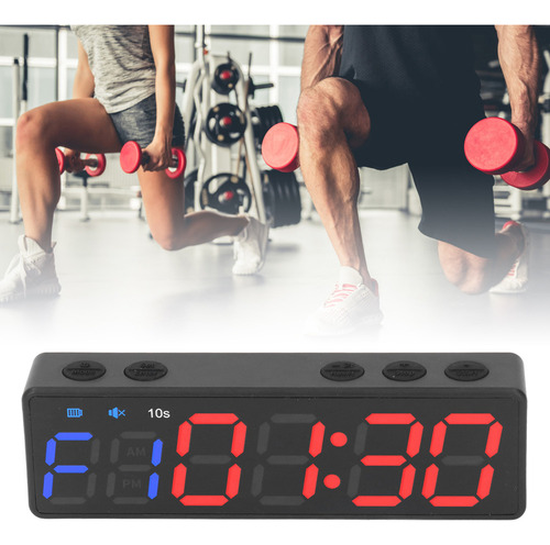 Reloj Portátil Gym Timer Con Intervalos De Entrenamiento, Ta