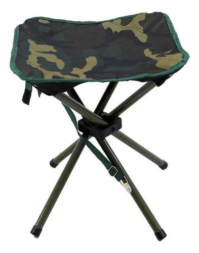 Banqueta Dobrável Nautika Ntk Stool Até 80kg Camping Cores Cor Camuflado