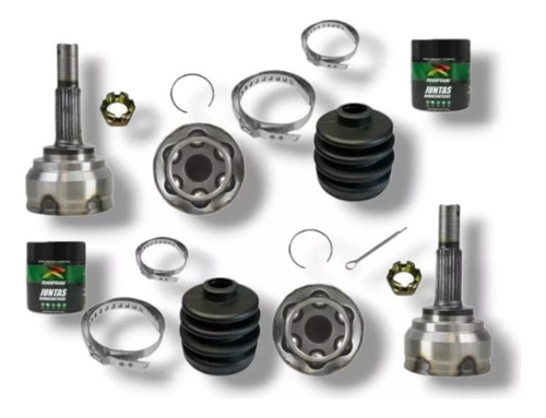 Kit 2 Espiga Lado Rueda Int 22 - Ext 25 Nissan March 2013