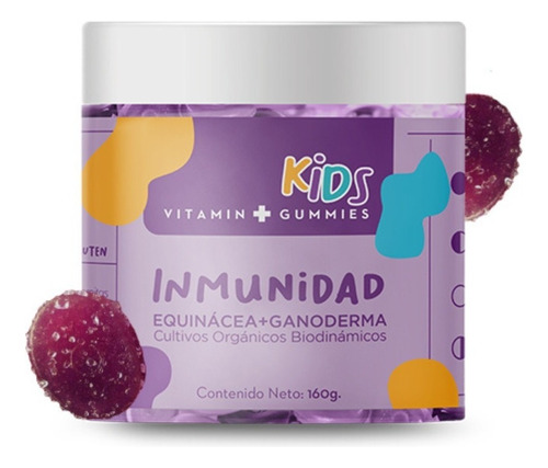 Gomitas Vitaminas Niños Fortalece Defensas 160gr Sabor Frambuesa