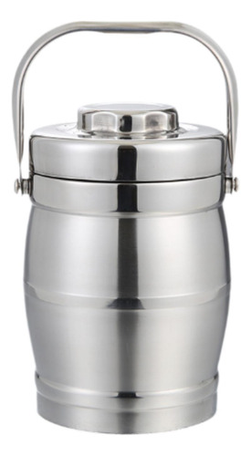 Fiambrera Térmica De Acero Inoxidable Con Asa Bento Box