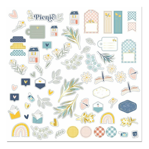 Scrapbooking Set De Troquelados Die Cuts Picnic - Cocoloko