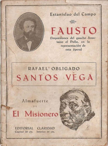 Fausto Del Campo Santos Vega Obligado Misionero Almafuerte