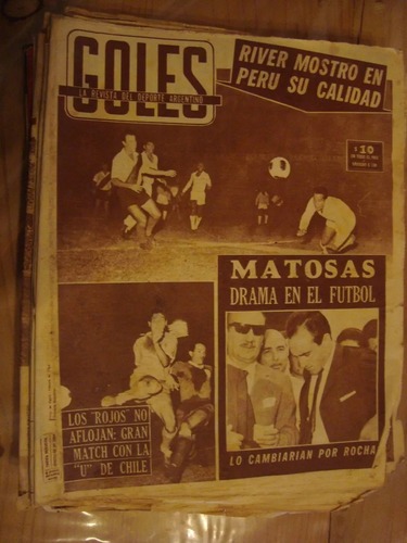 Revista Goles 811 2/6/64 Independiente Universidad De Chile