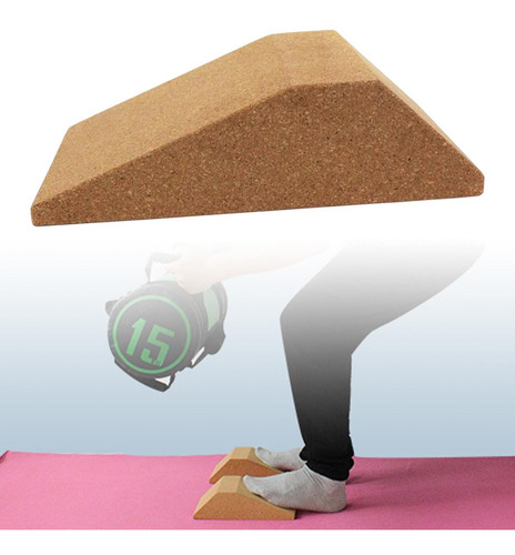 Cork Squat Wedge Yoga Block, Slant Board, Squat Ramp, Non