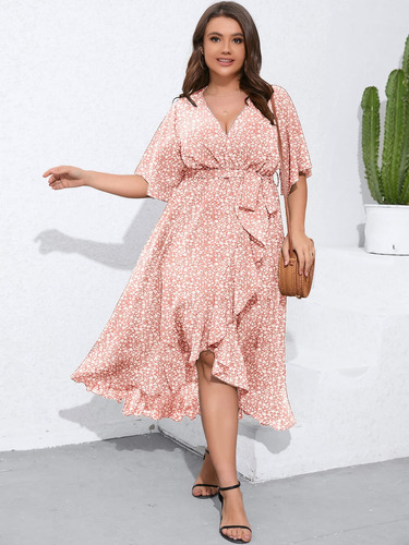 Vestido Corto Casual Fresco Estampado Rayas Línea