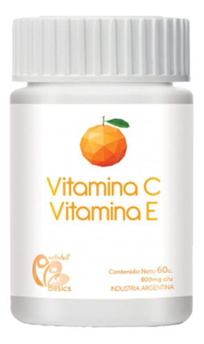 Vitamina C Con Vit E 60 Comp - Defensas, Antioxidante, Piel