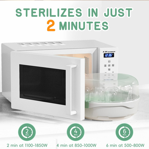 Esterilizador A Vapor Para Microondas De Gran Tamaño Para Bi